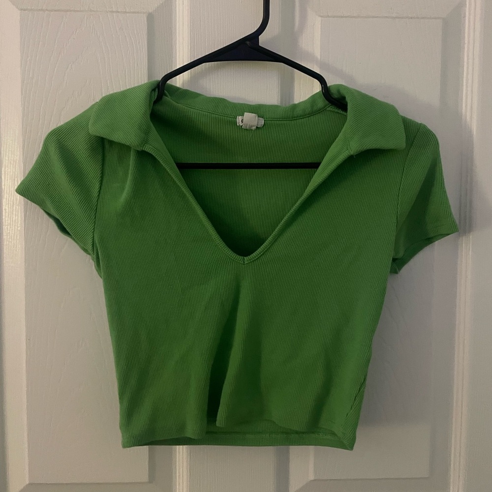 Garage Green Crop Top